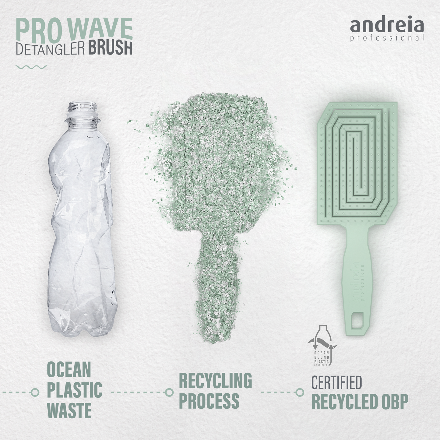 Pro Wave Detangler Brush - Green